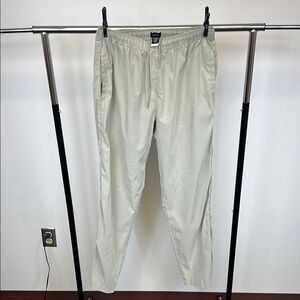 Izod Cream Track Pants Relaxed Fit Lightweight Size Medium